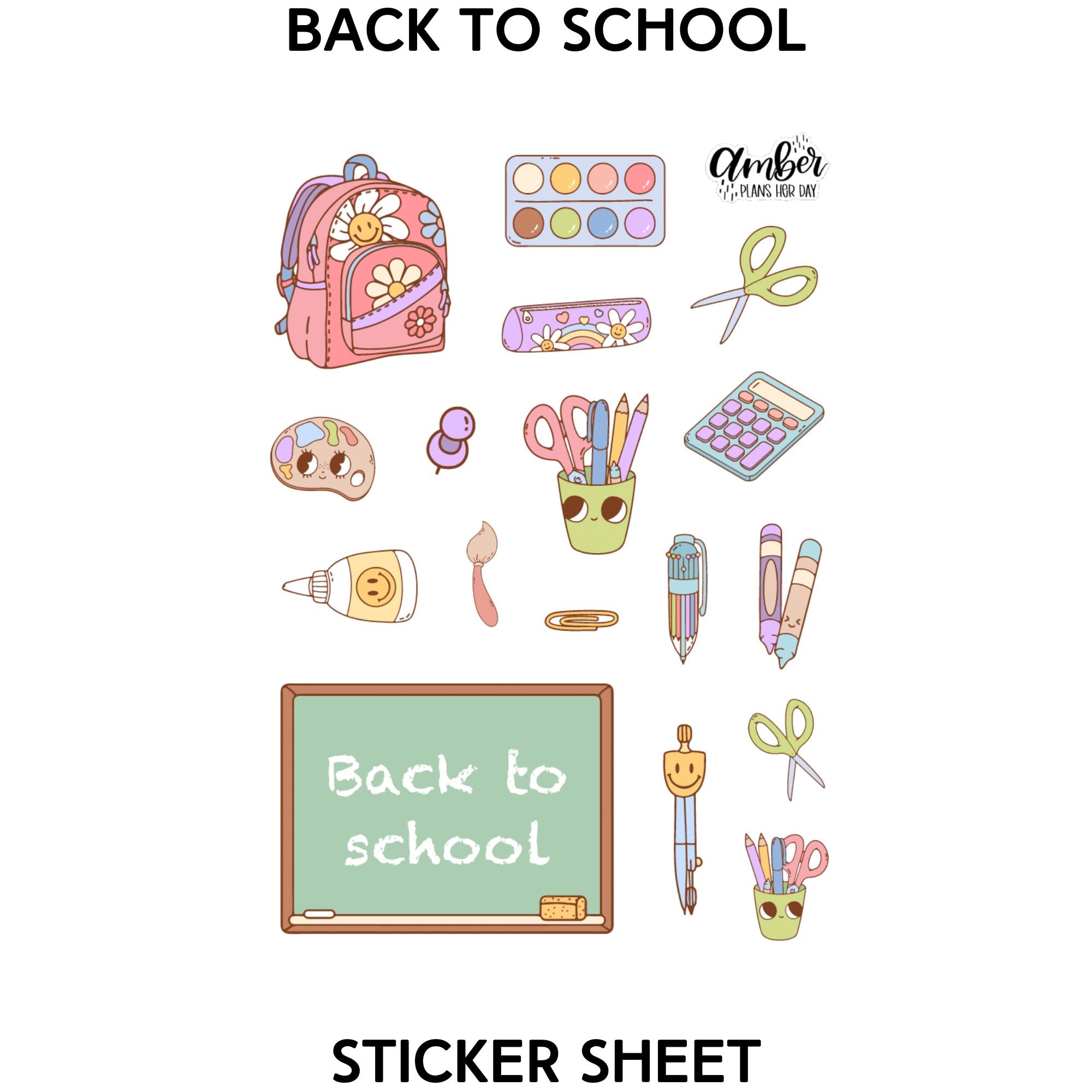 Back to School Sticker Sheets