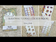 Load and play video in Gallery viewer, Seasonal Florals Sticker Book