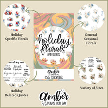 Load image into Gallery viewer, Holiday Florals and Quotes Sticker Book