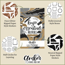 Load image into Gallery viewer, Bujo Essentials Neutrals Sticker Book