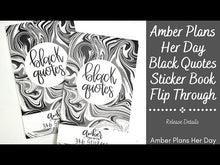Load and play video in Gallery viewer, Black Quotes Sticker Book
