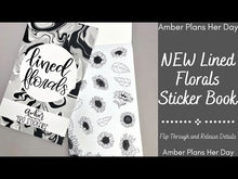 Load and play video in Gallery viewer, Lined Florals Sticker Book