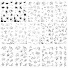 Load image into Gallery viewer, Lined Florals Sticker Book