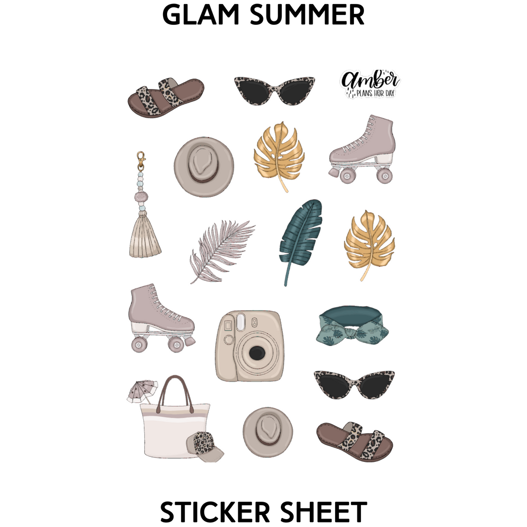 Glam Summer Sticker Sheet