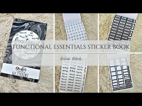 Functional Ess Sticker Functional Essentials Sticker Book – Amber Plans Her Day