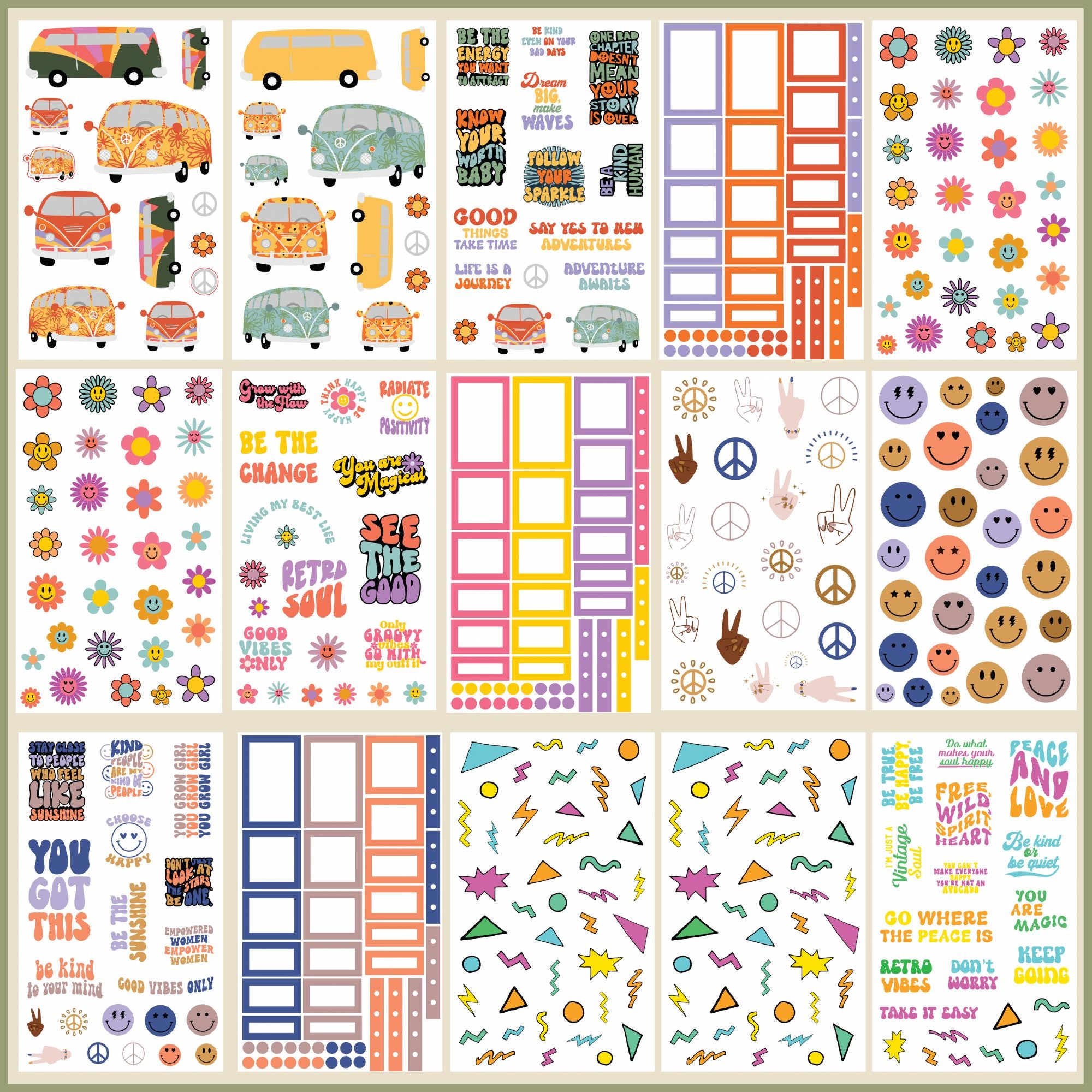 Retro Collections Sticker Book β Amber Plans Her Day