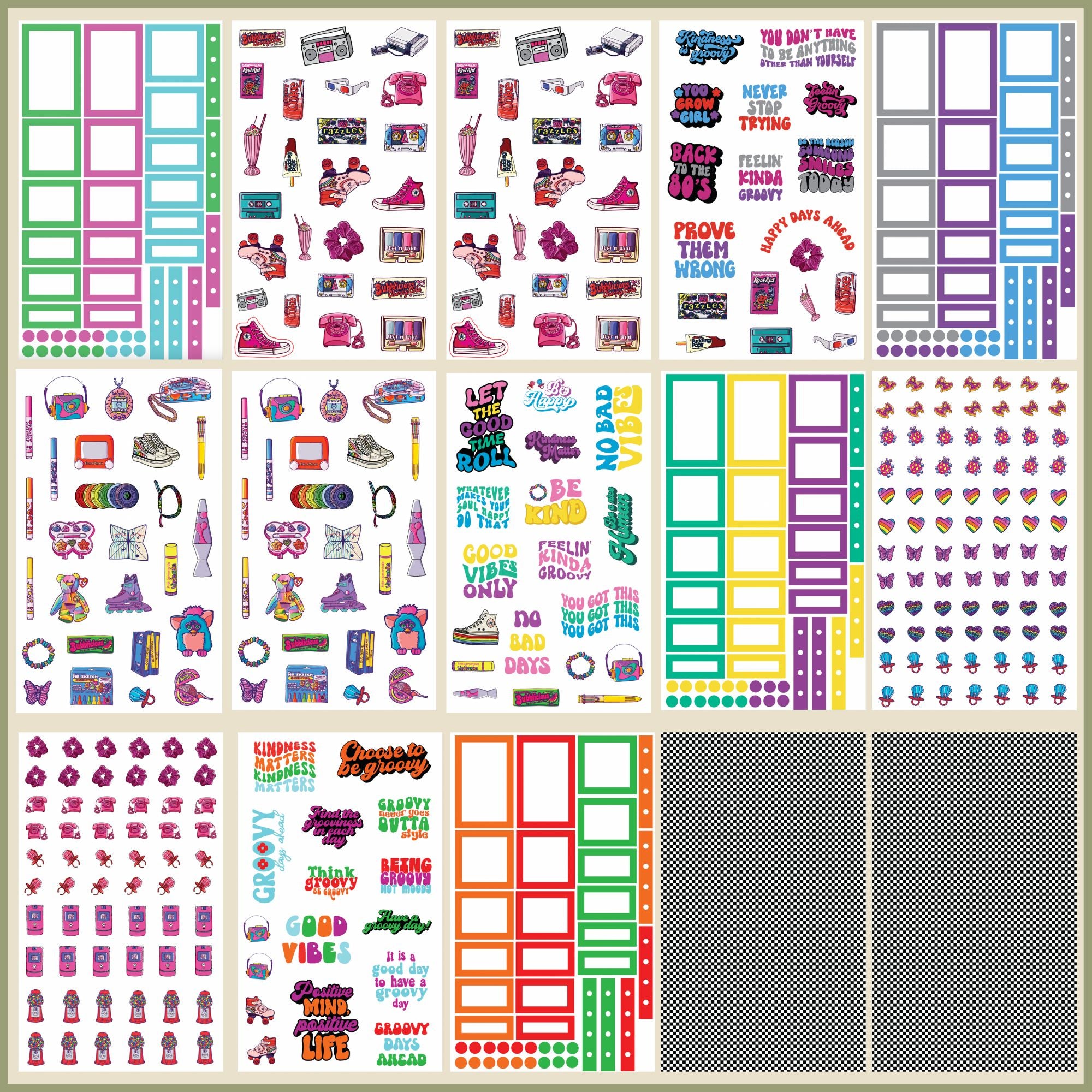 Retro Collections Sticker Book – Amber Plans Her Day