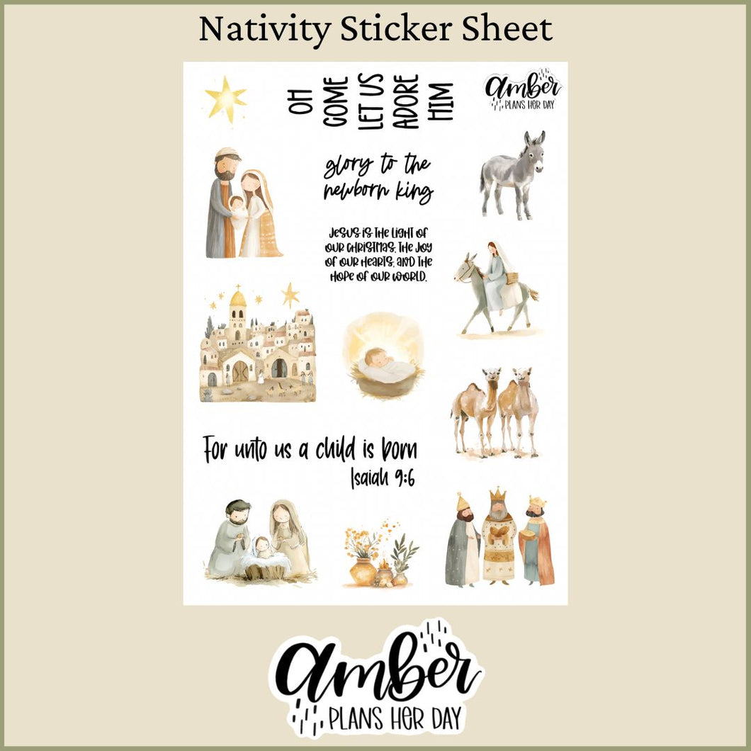 Nativity Sticker Sheet