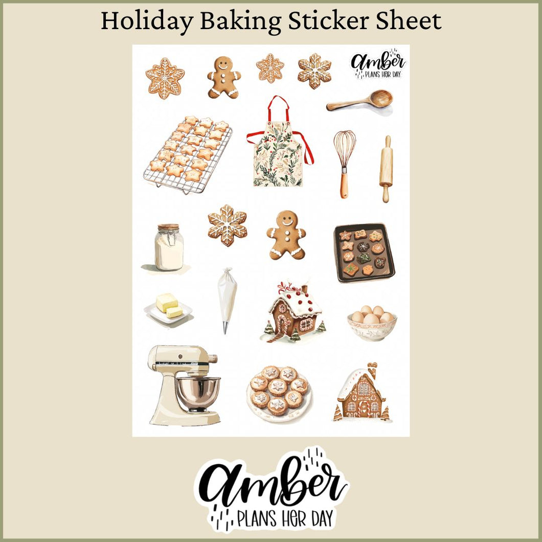 Holiday Baking Sticker Sheet