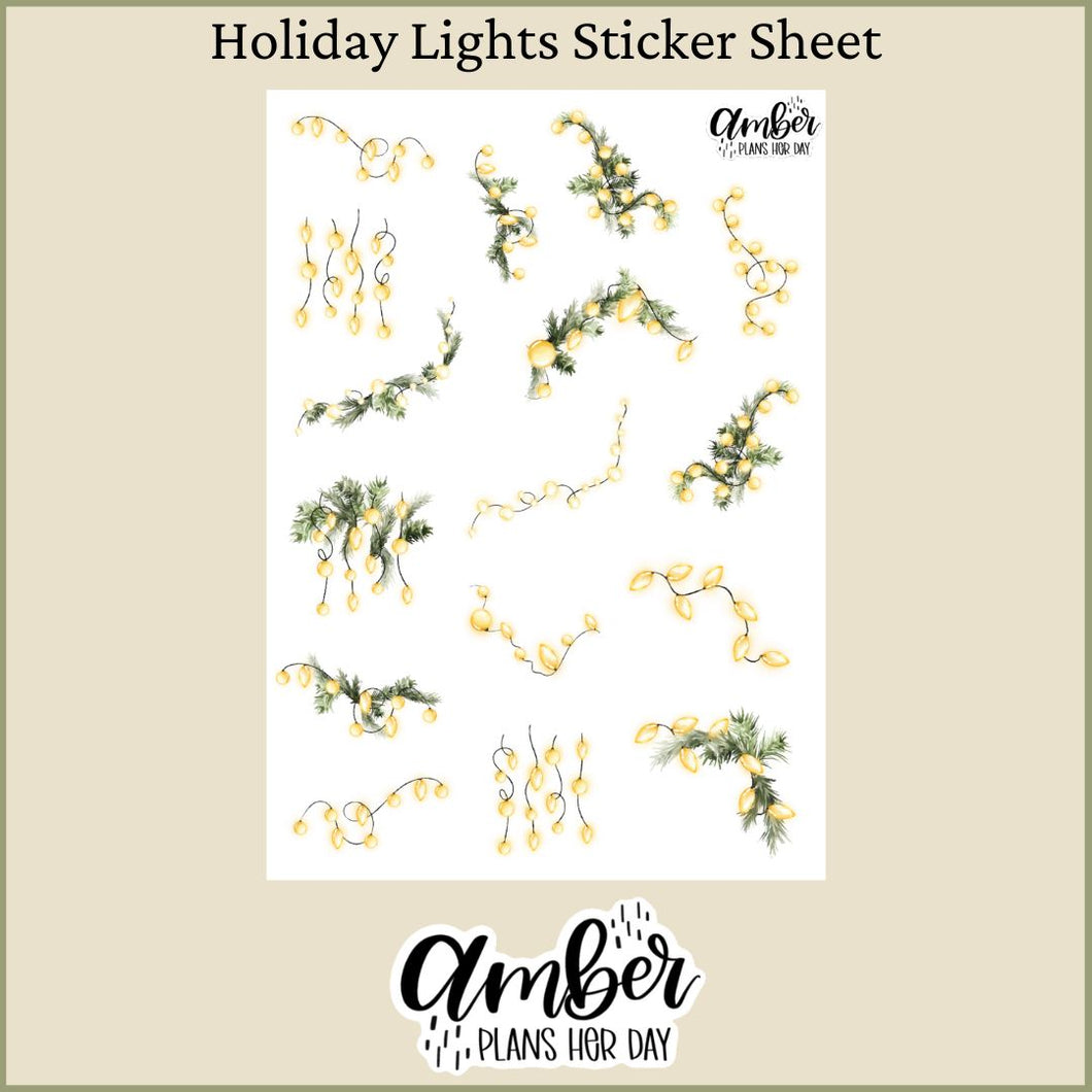 Holiday Lights Sticker Sheet