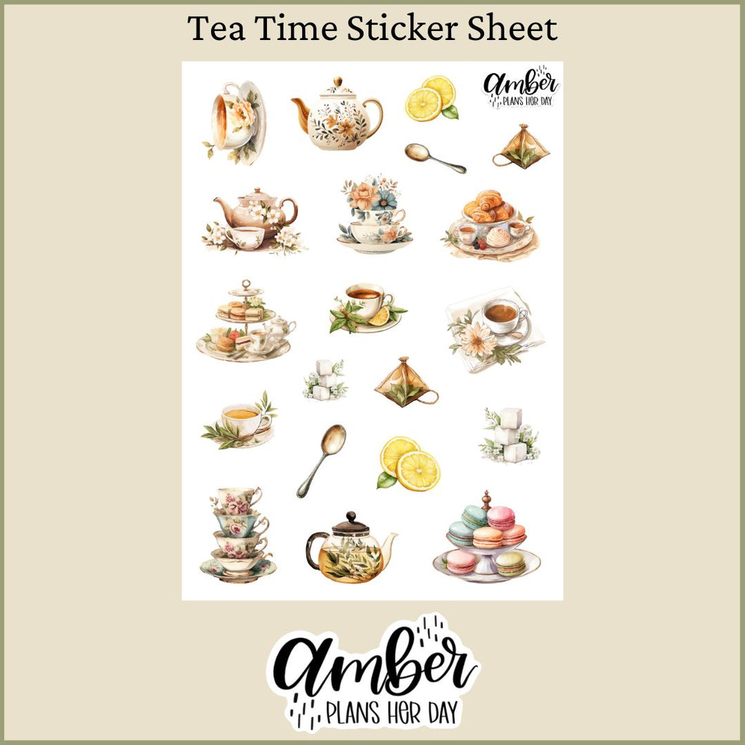 Tea Time Sticker Sheet