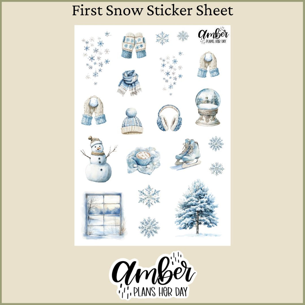 First Snow Sticker Sheet