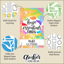 Load image into Gallery viewer, Bujo Essentials Rainbow Sticker Book
