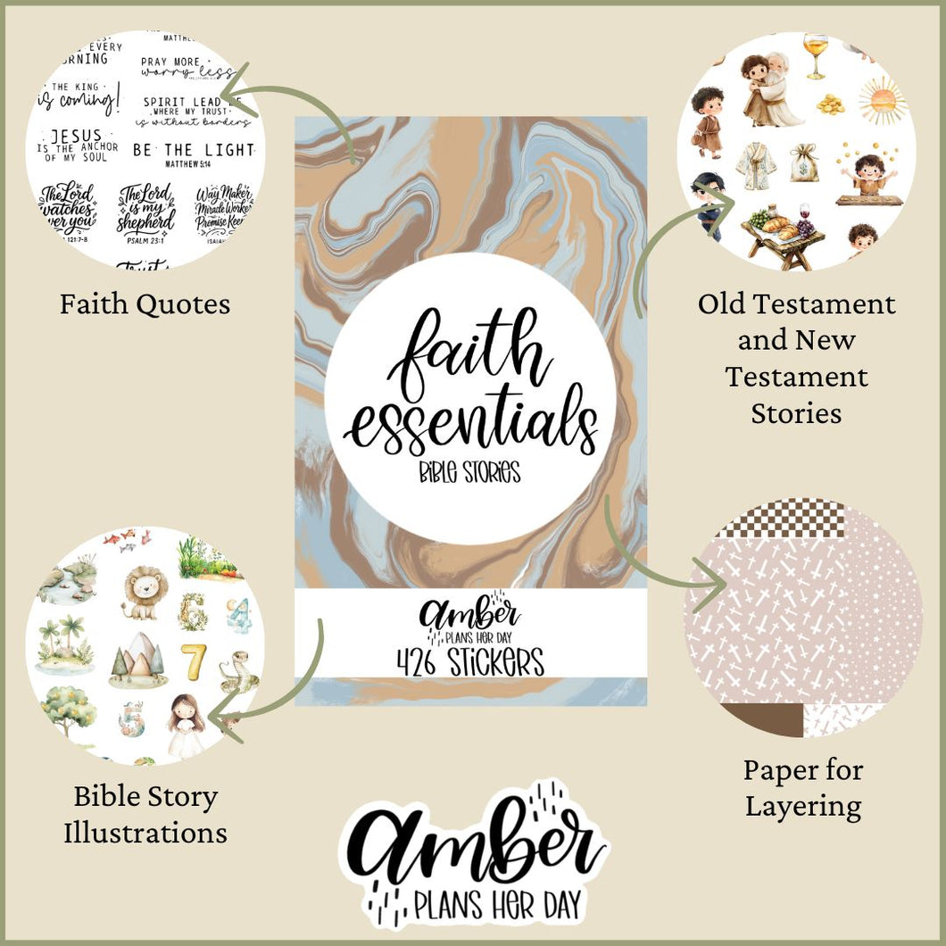 Faith Essentials Bible Stories Sticker Book – Amber Plans Her Day