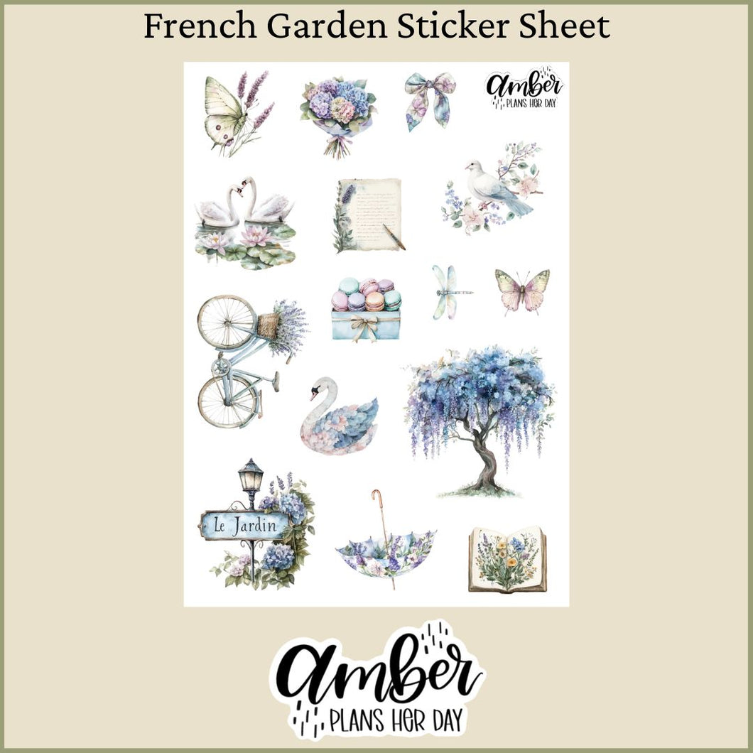 French Garden Sticker Sheet