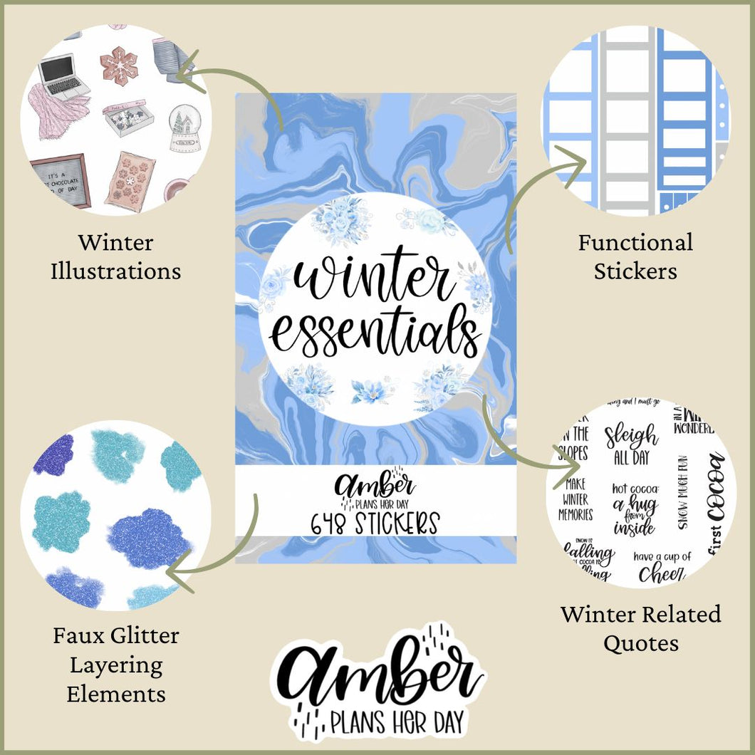 Winter Essentials Sticker Book