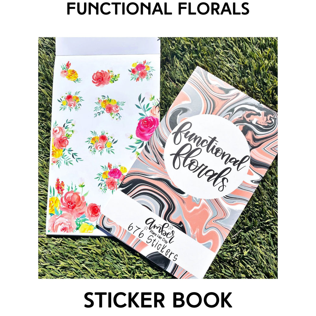 Functional Florals Sticker Book