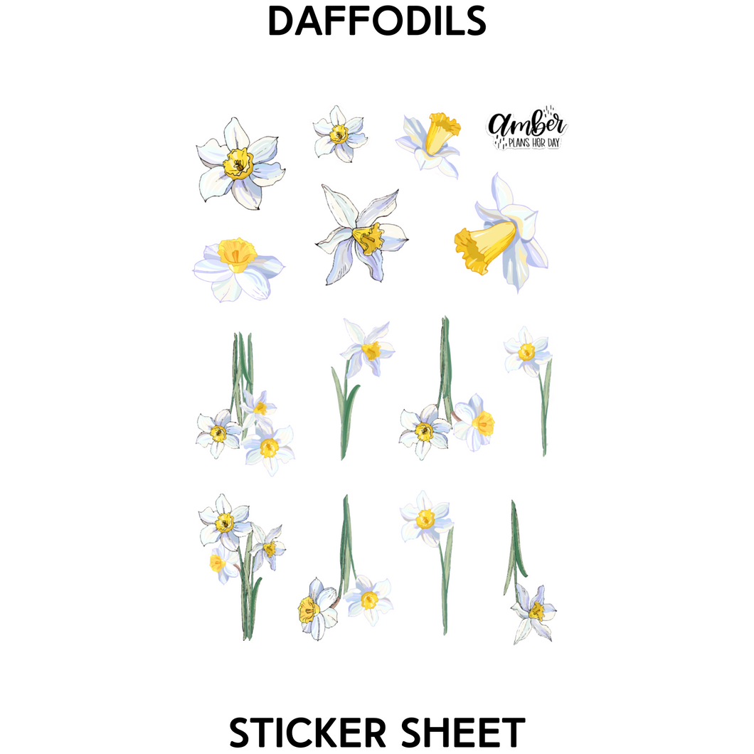 Daffodils Sticker Sheet