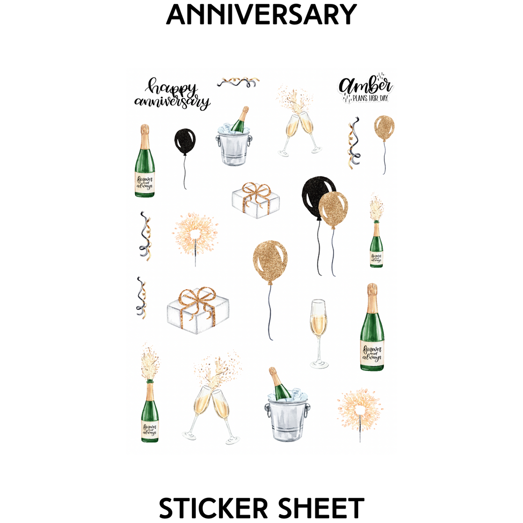 Anniversary Sticker Sheet
