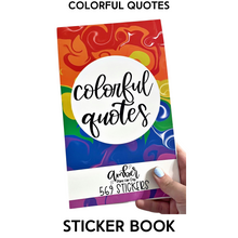 Load image into Gallery viewer, Colorful Quotes Sticker Book
