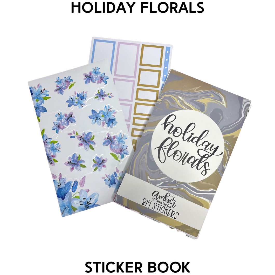 Holiday Florals Sticker Book