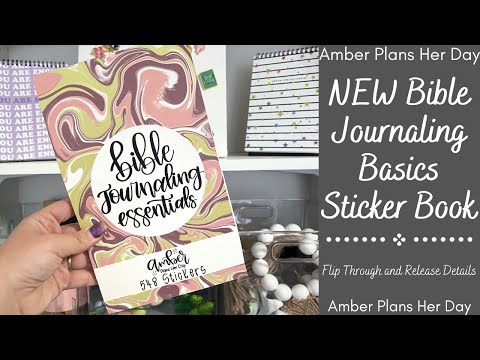 Bible Journaling Essentials Sticker Book – Amber Plans Her Day