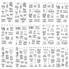Load image into Gallery viewer, Black Quotes Sticker Book
